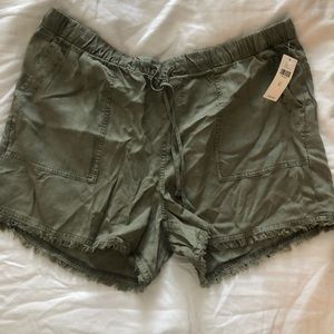 Anthropologie Army Green Shorts